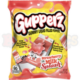 Gupperz Gummy Liquid Filled Popperz - Strawberry Milk Splash (72g): American