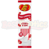 Jelly Belly Very Cherry Flavoured Dip & Sip Straws 10pk (60g) : UK