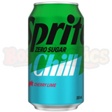 Sprite Cherry Lime Chill Zero Sugar (355ml) : American