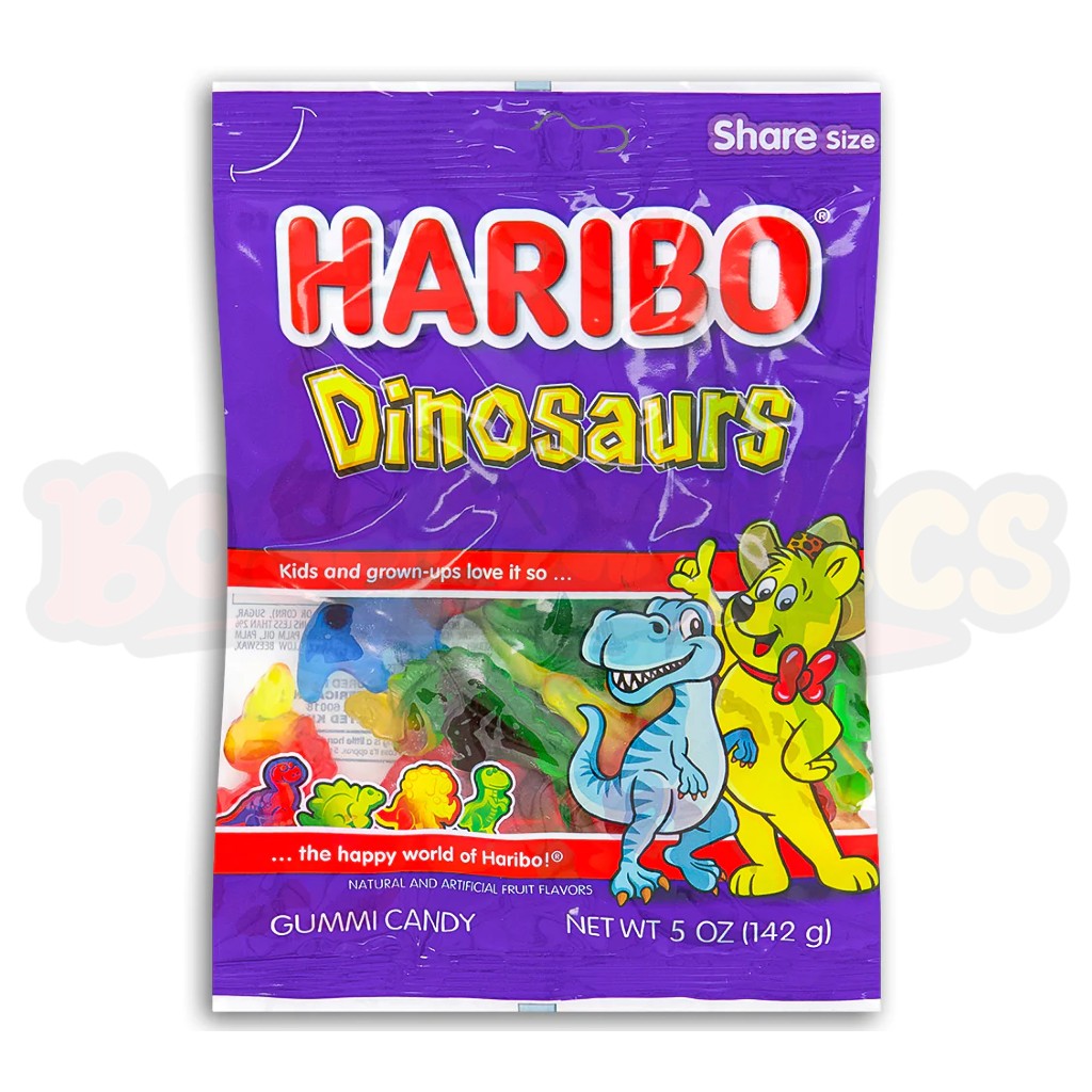 Haribo Dinosaurs Gummy Candy (142g) : German – Boss Exotics