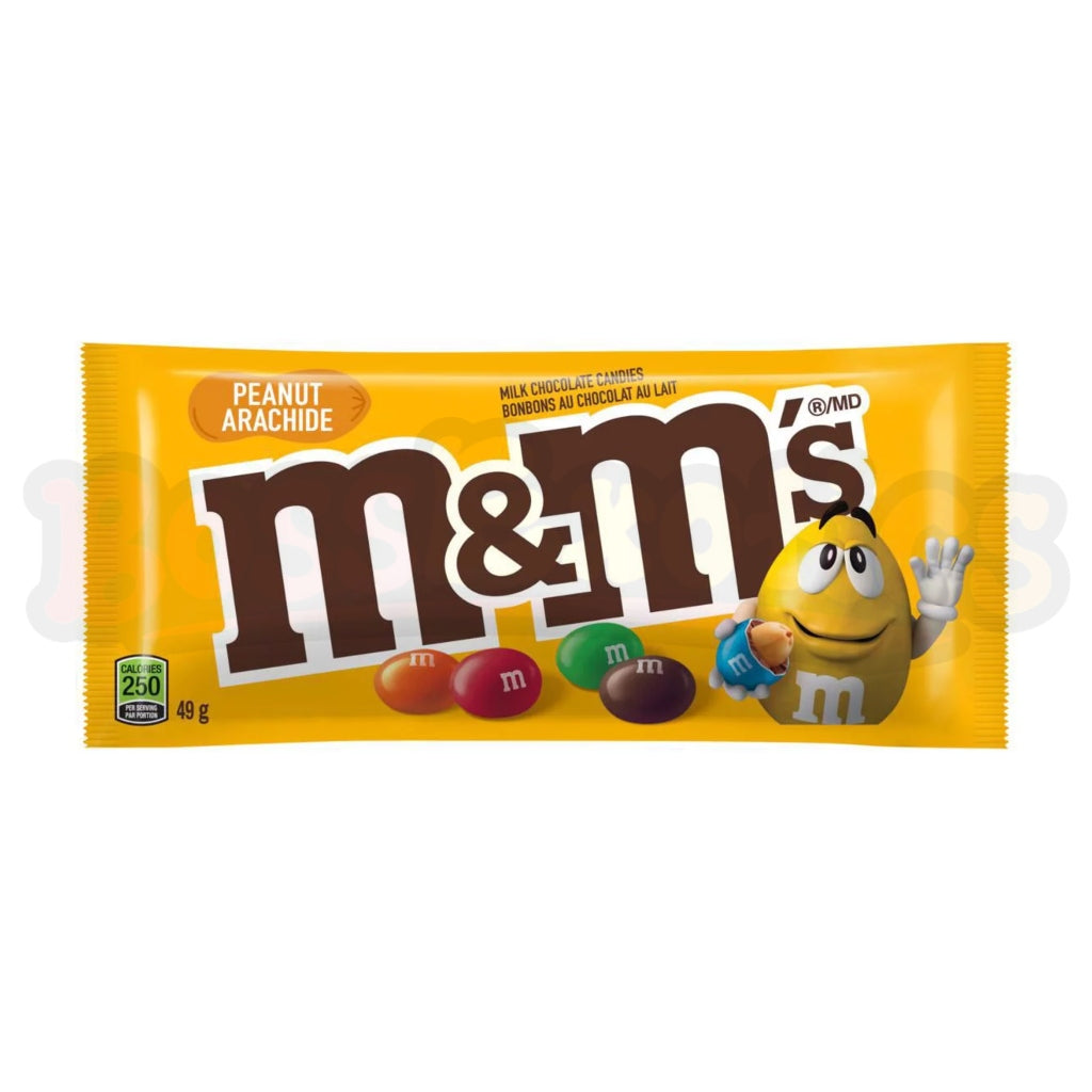 M&M's, Peanut Milk Chocolate Candies, Sharing Bag, 120g, 1 pouch, 120g